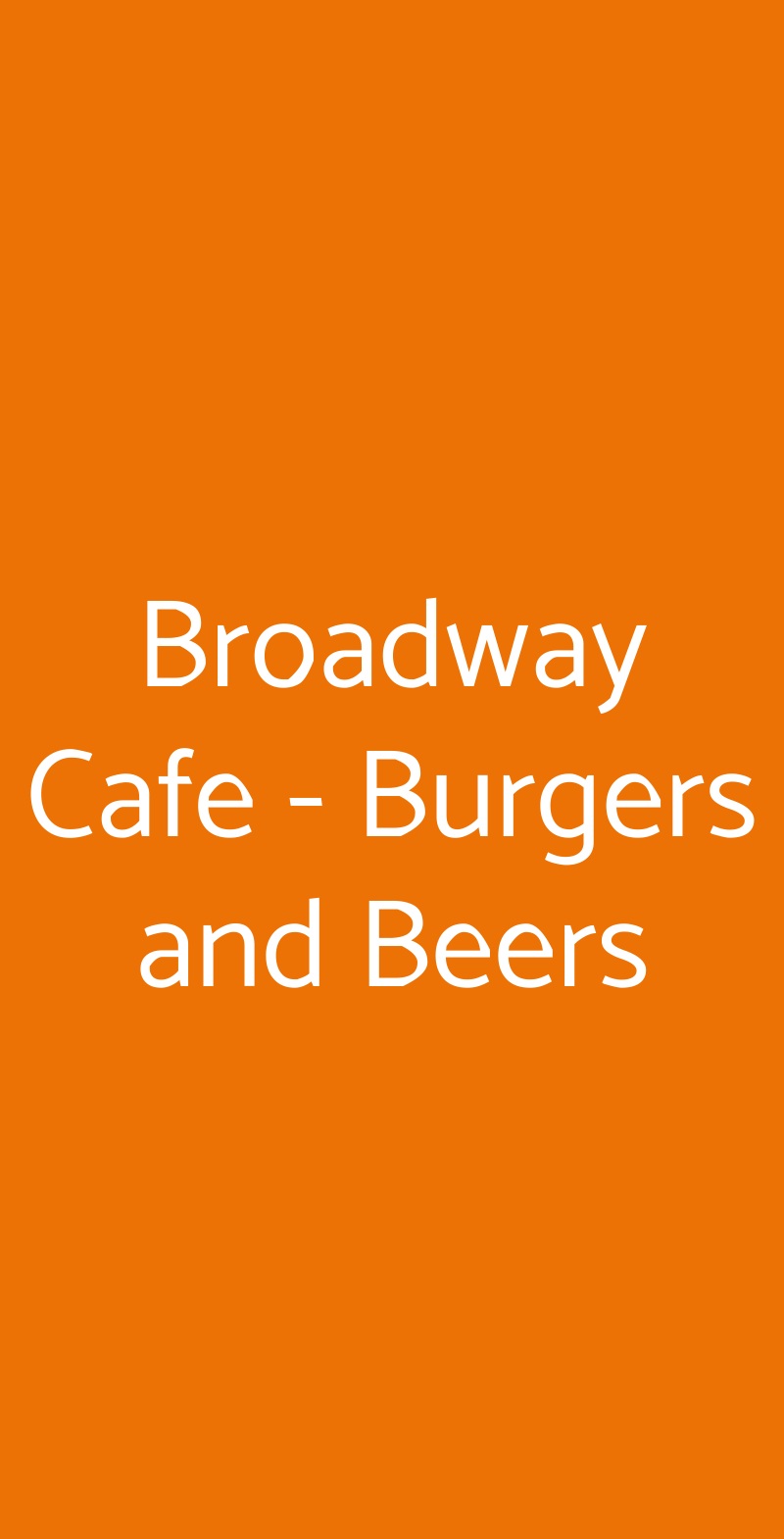 Broadway Cafe - Burgers And Beers, Milano