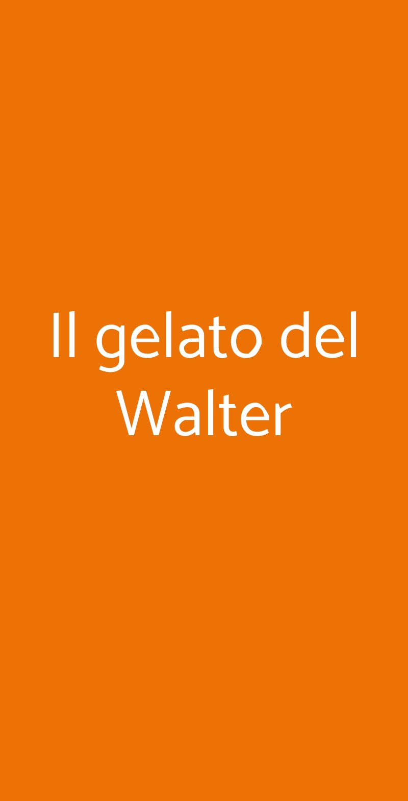 Il gelato del Walter Milano menù 1 pagina