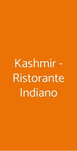 Kashmir - Ristorante Indiano, Milano