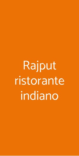 Rajput Ristorante Indiano, Milano