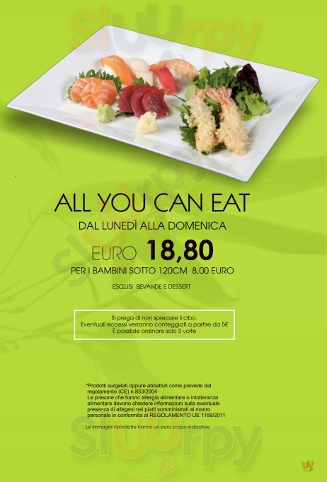Iume Sushi Milano menù 1 pagina