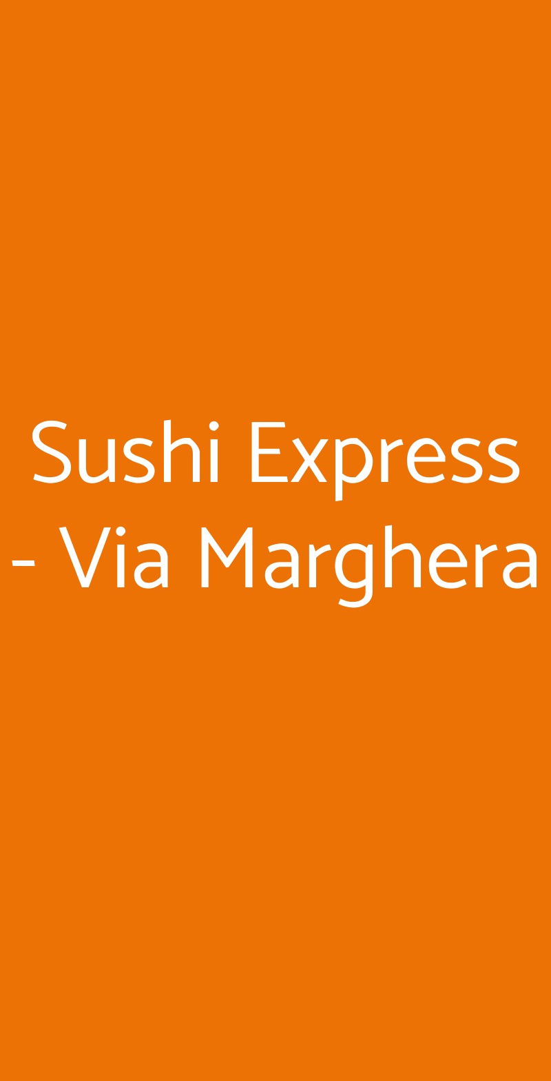 Sushi Express  Milano menù 1 pagina