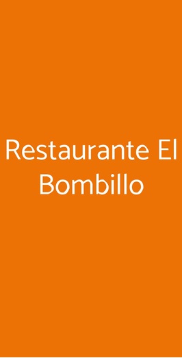 Restaurante El Bombillo, Milano