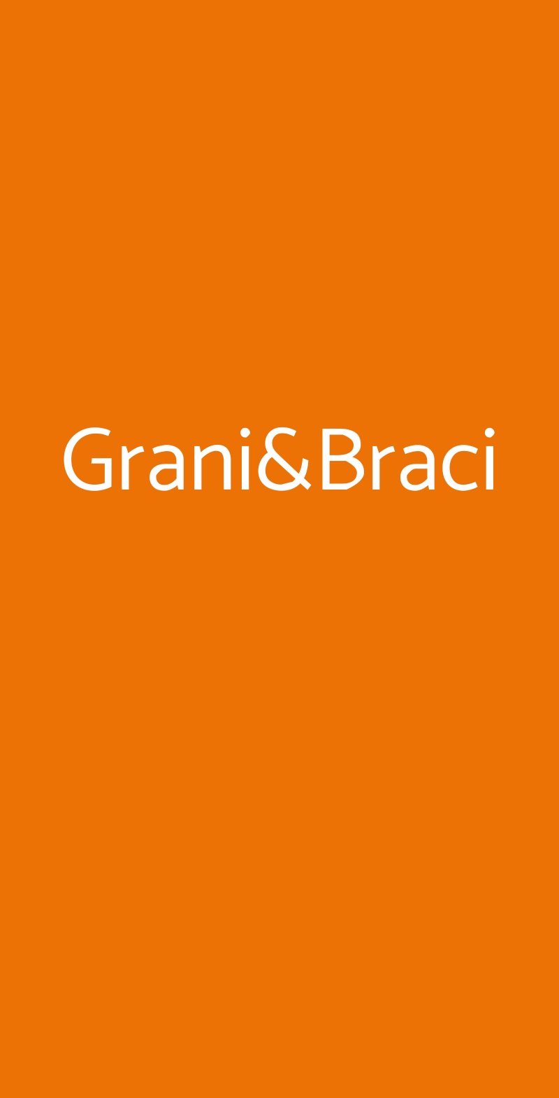Grani&Braci Milano menù 1 pagina