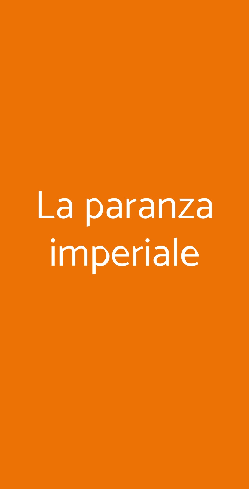 La paranza imperiale Milano menù 1 pagina