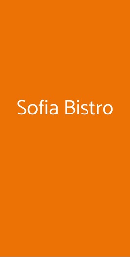 Sofia Bistro, Milano