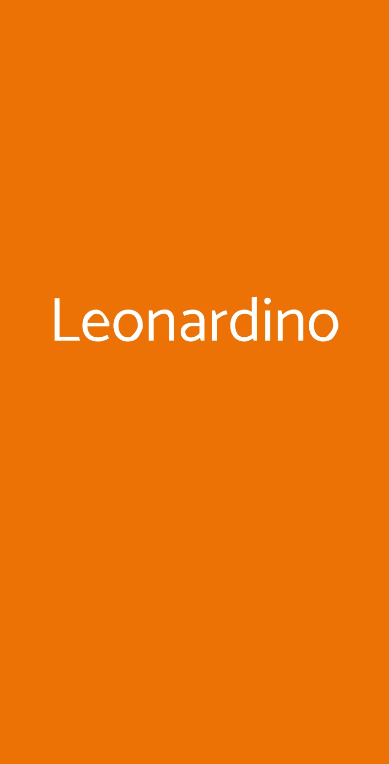 Leonardino Milano menù 1 pagina