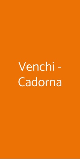 Venchi - Cadorna, Milano