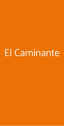 El Caminante