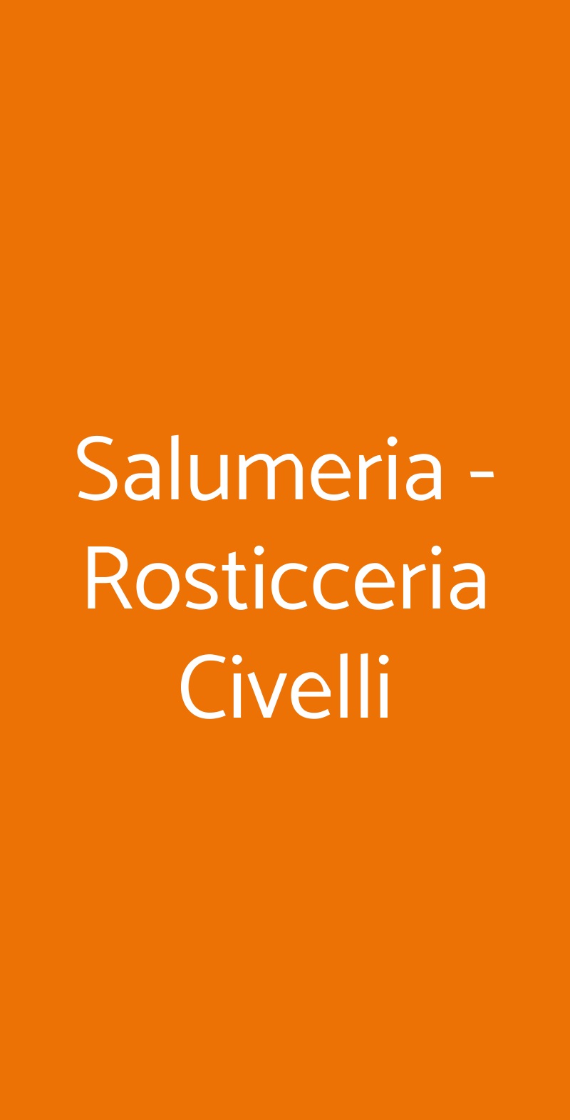 Salumeria - Rosticceria Civelli Milano menù 1 pagina