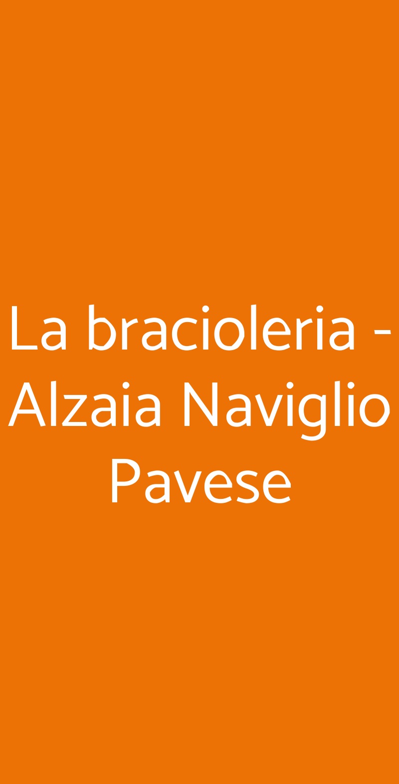 La bracioleria - Alzaia Naviglio Pavese Milano menù 1 pagina