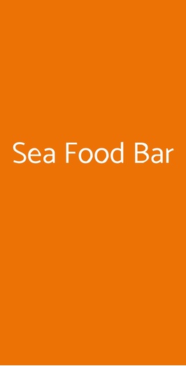 Sea Food Bar, Milano