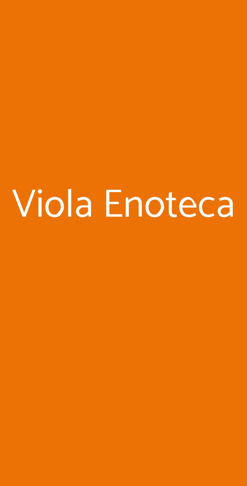 Viola Enoteca Milano menù 1 pagina