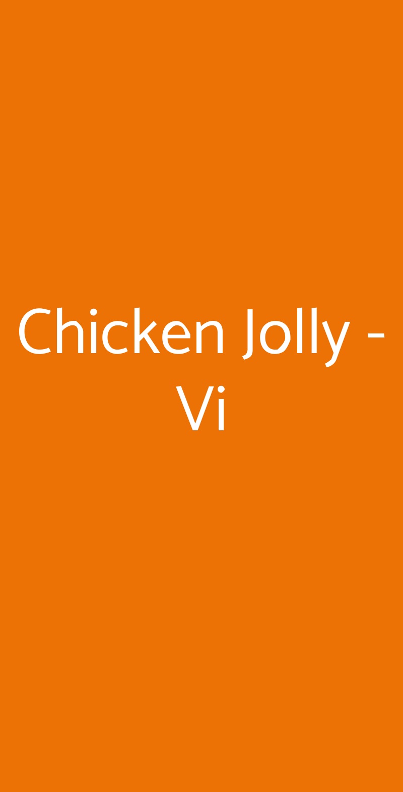 Chicken Jolly - Vi Milano menù 1 pagina