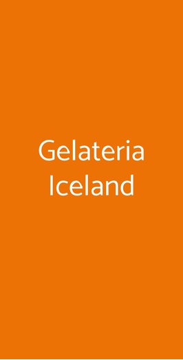 Gelateria Iceland, Milano