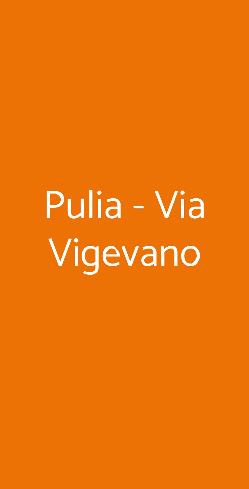 Pulia - Via Vigevano Milano menù 1 pagina