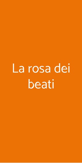La Rosa Dei Beati, Milano