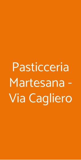 Pasticceria Martesana - Via Cagliero, Milano