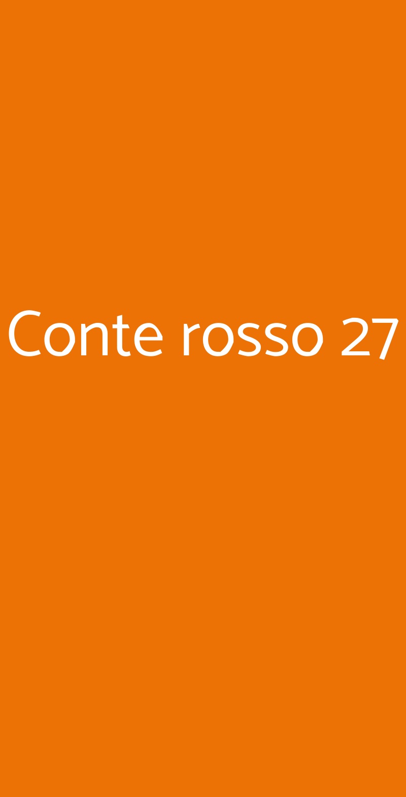 Conte rosso 27 Milano menù 1 pagina