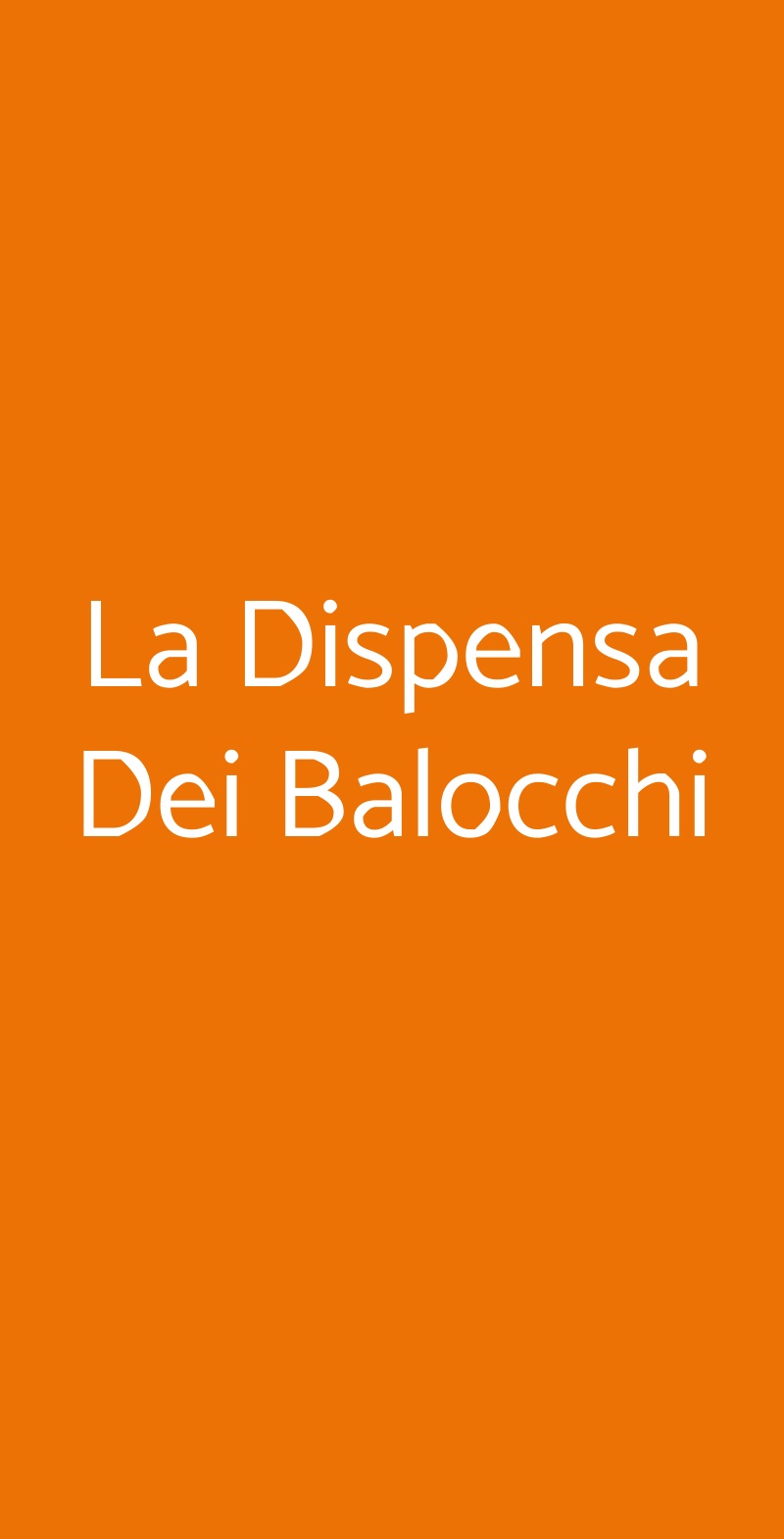 La Dispensa Dei Balocchi Piacenza menù 1 pagina