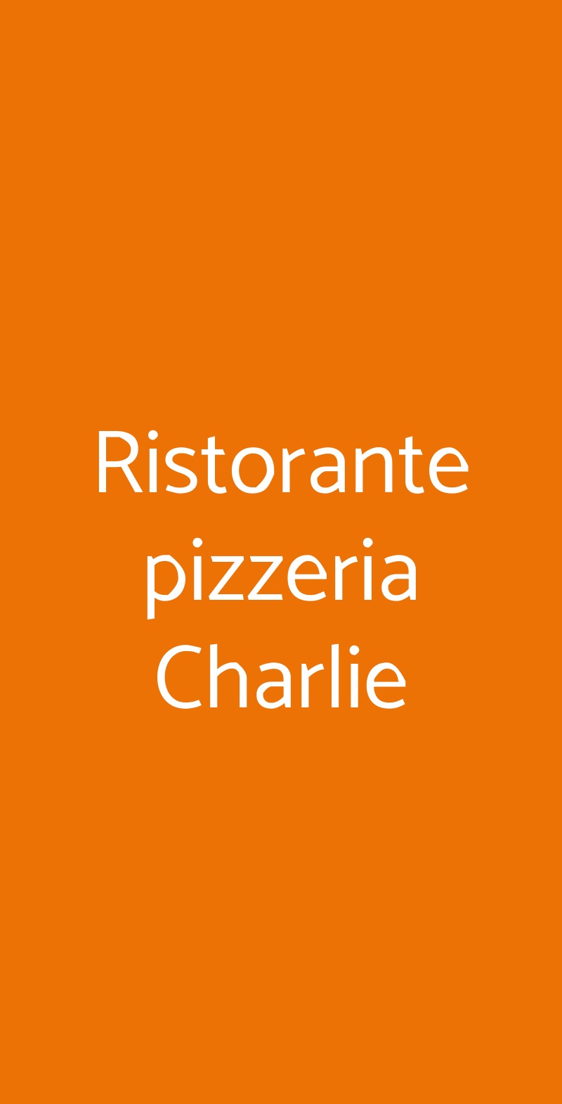 Ristorante pizzeria Charlie Piacenza menù 1 pagina