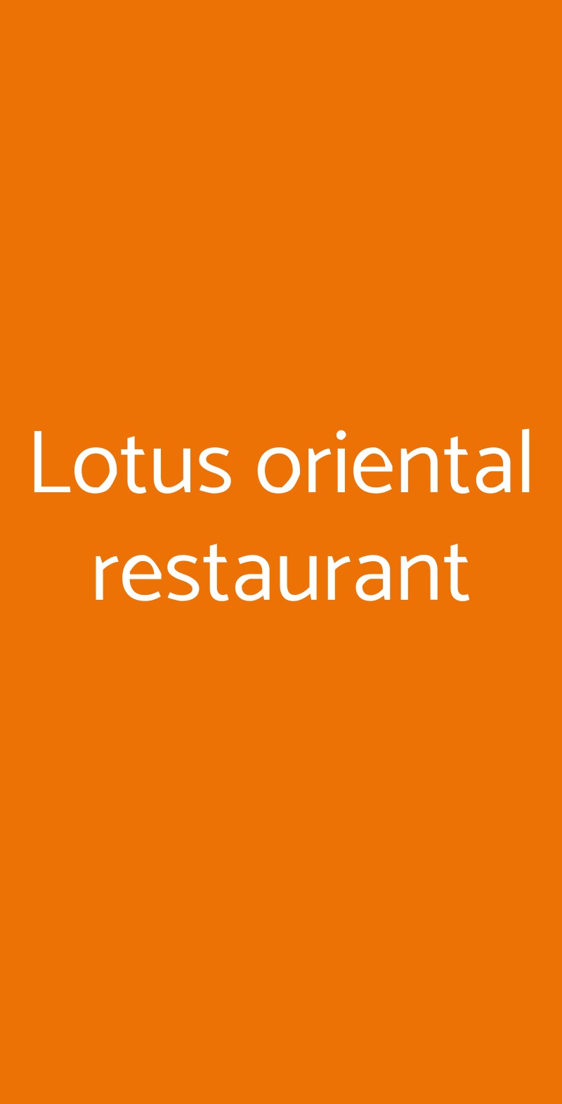 Lotus oriental restaurant Piacenza menù 1 pagina