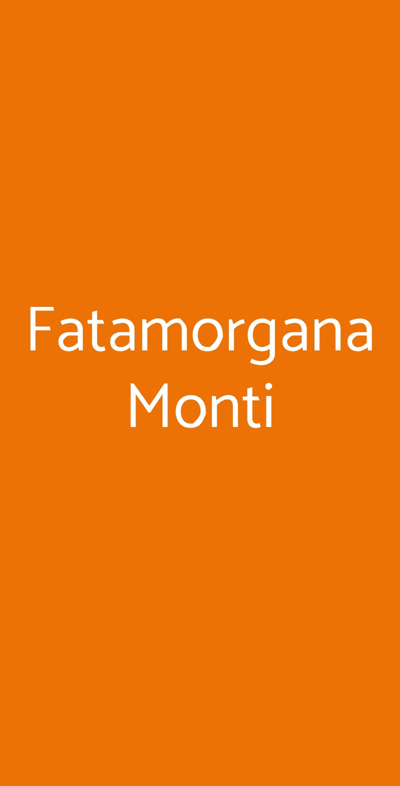 Fatamorgana Monti Roma menù 1 pagina