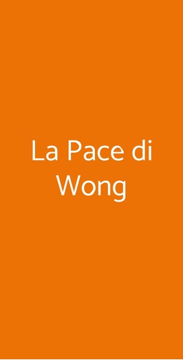 La Pace Di Wong, Roma