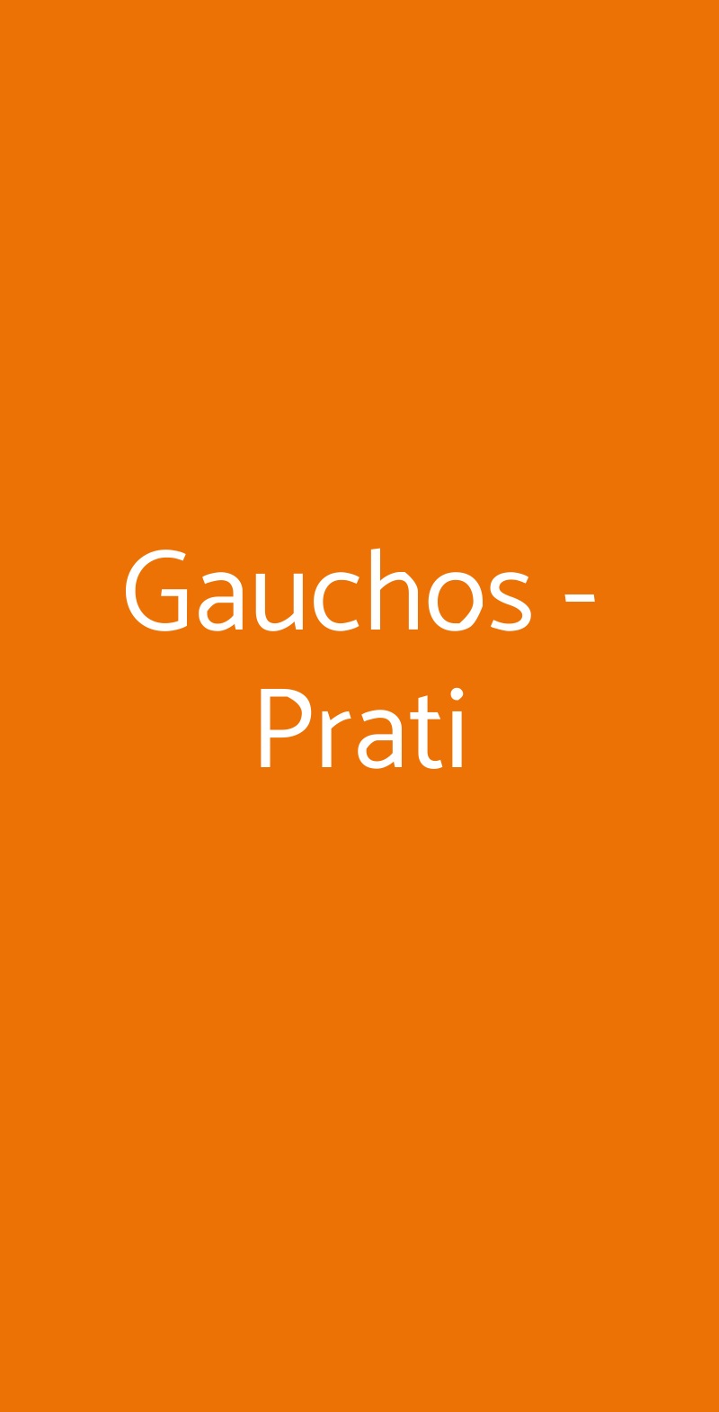 Gauchos - Prati Roma menù 1 pagina