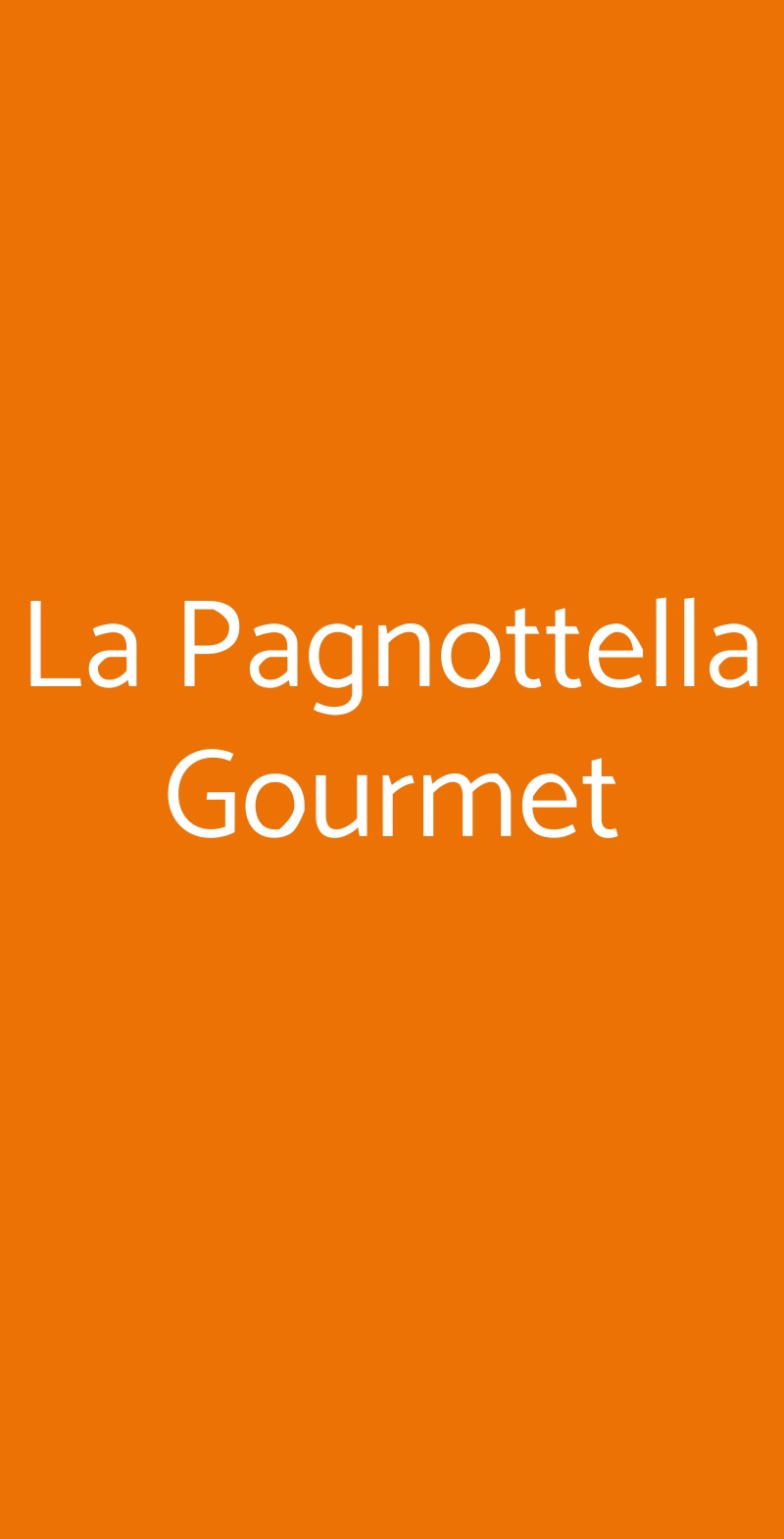 La Pagnottella Gourmet Roma menù 1 pagina