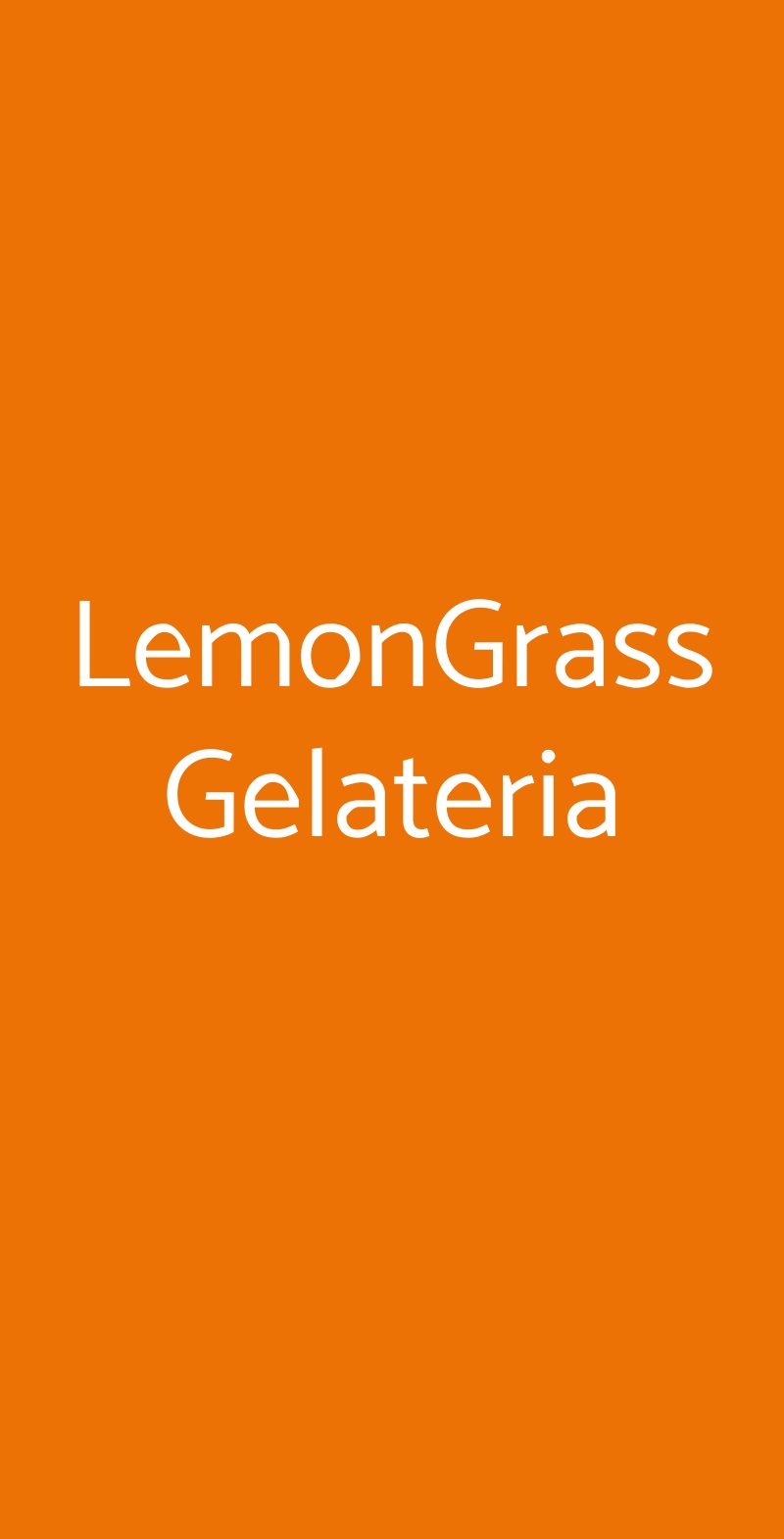 LemonGrass Gelateria Roma menù 1 pagina