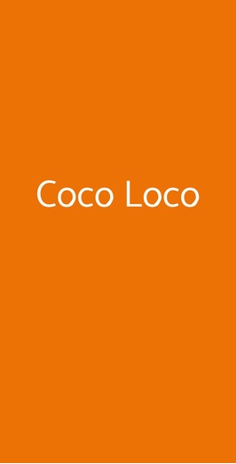 Coco Loco, Roma