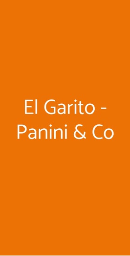 El Garito - Panini & Co, Roma