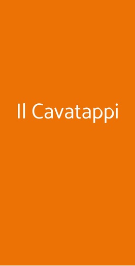 Il Cavatappi, Roma