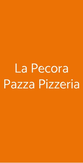La Pecora Pazza Pizzeria, Roma