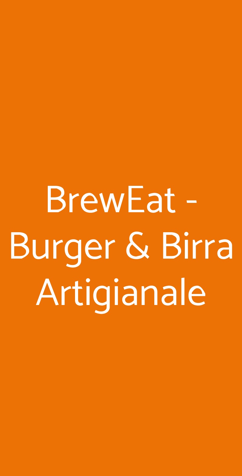 BrewEat - Burger & Birra Artigianale Roma menù 1 pagina