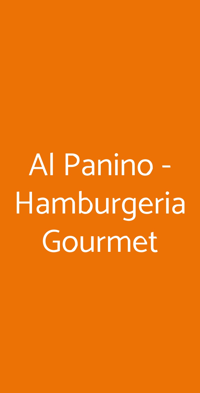 Al Panino - Hamburgeria Gourmet Roma menù 1 pagina