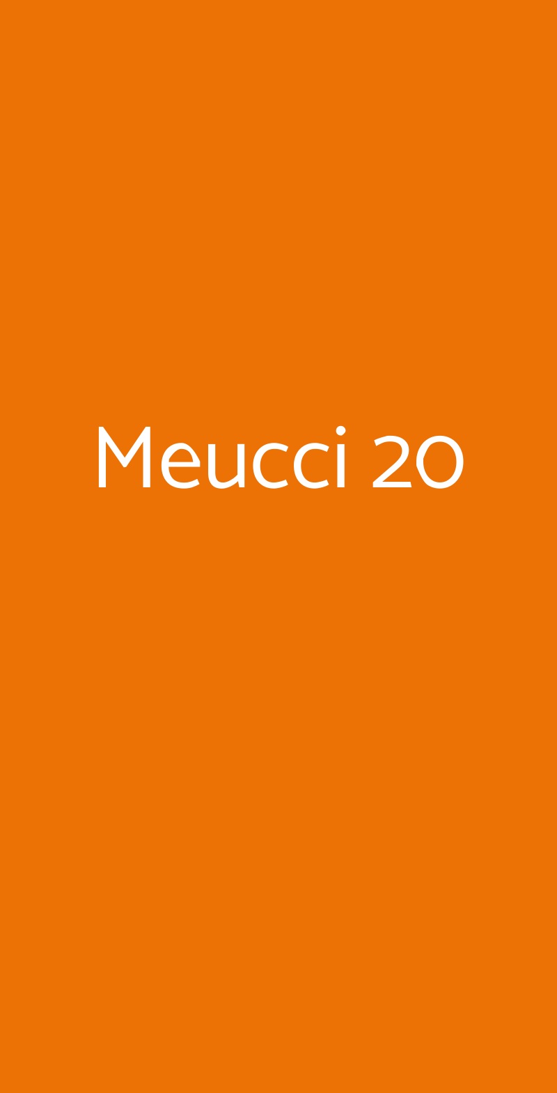 Meucci 20 Roma menù 1 pagina
