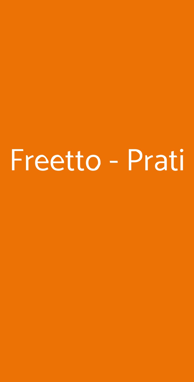 Freetto - Prati Roma menù 1 pagina