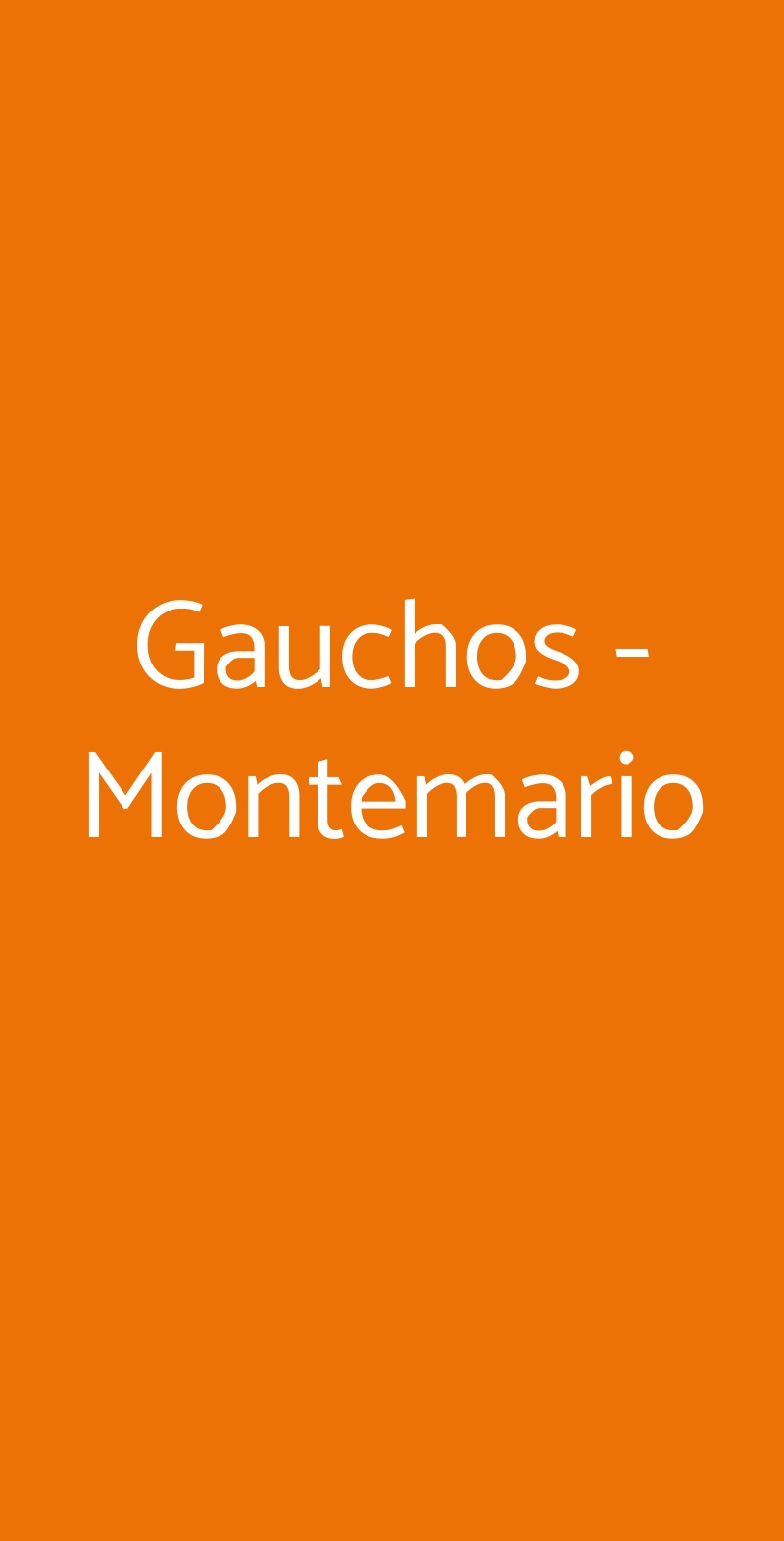 Gauchos - Montemario Roma menù 1 pagina