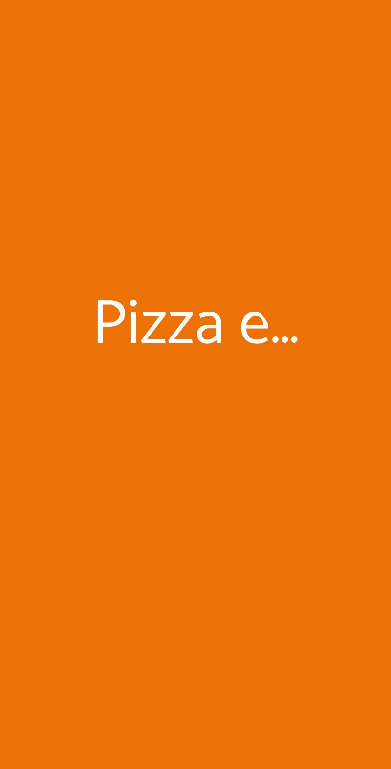 Pizza e… Roma menù 1 pagina