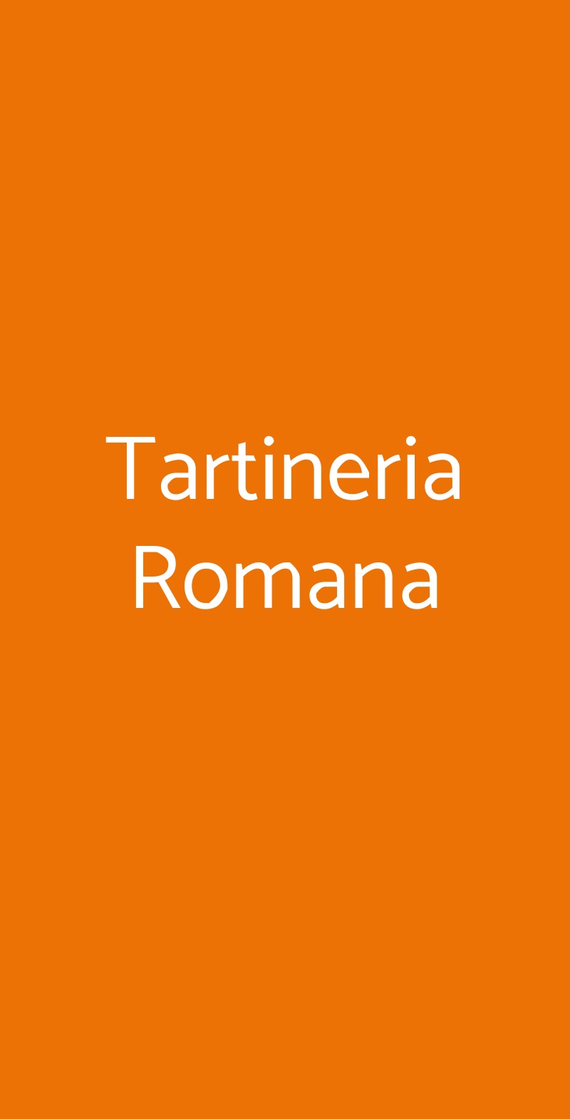 Tartineria Romana Roma menù 1 pagina