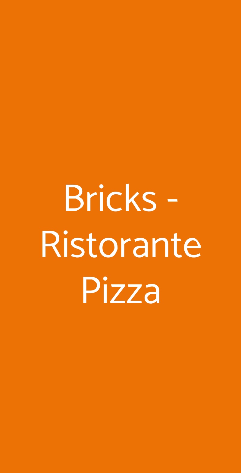 Bricks - Ristorante Pizza Torino menù 1 pagina
