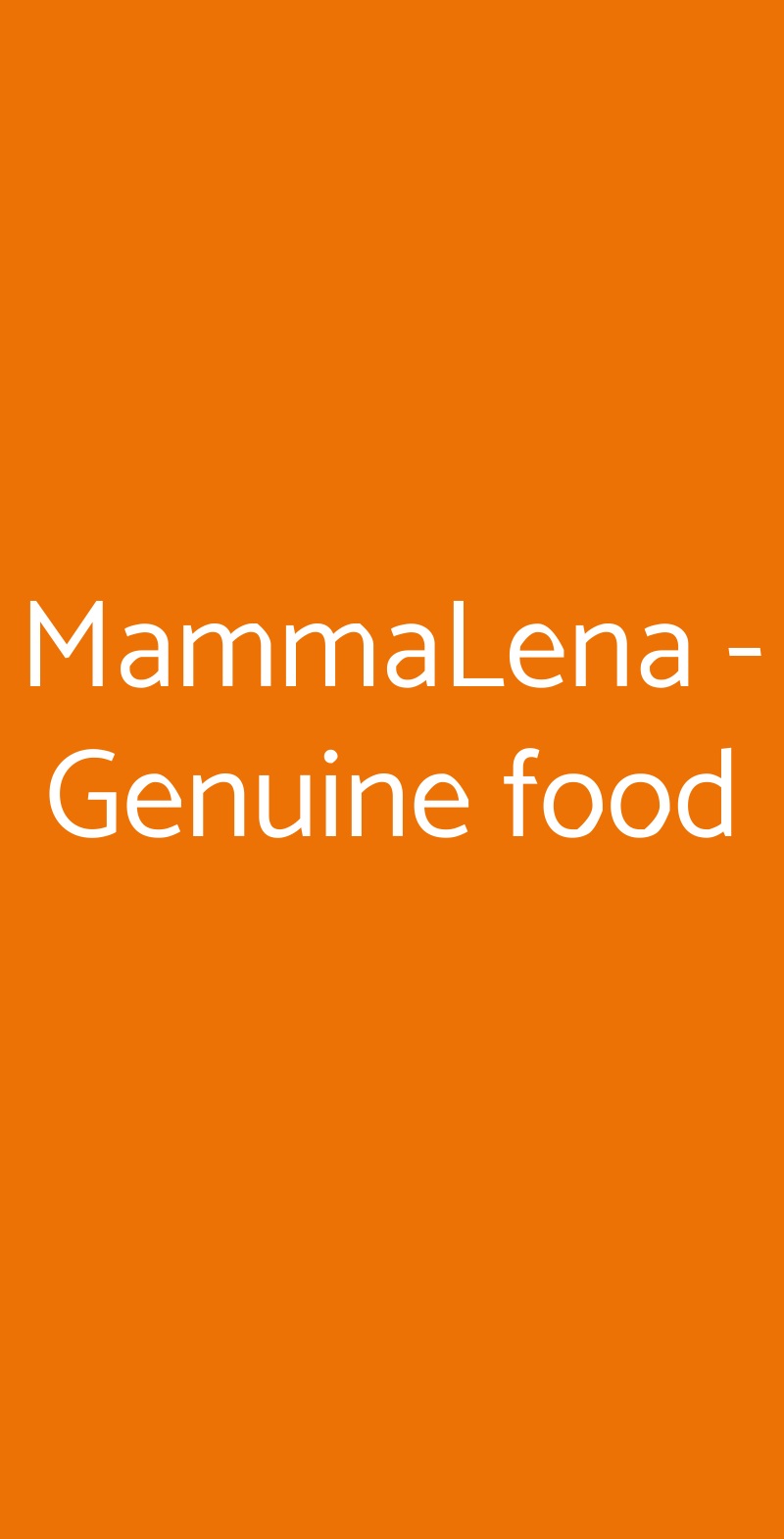 MammaLena - Genuine food Torino menù 1 pagina