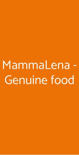 Mammalena - Genuine Food, Torino