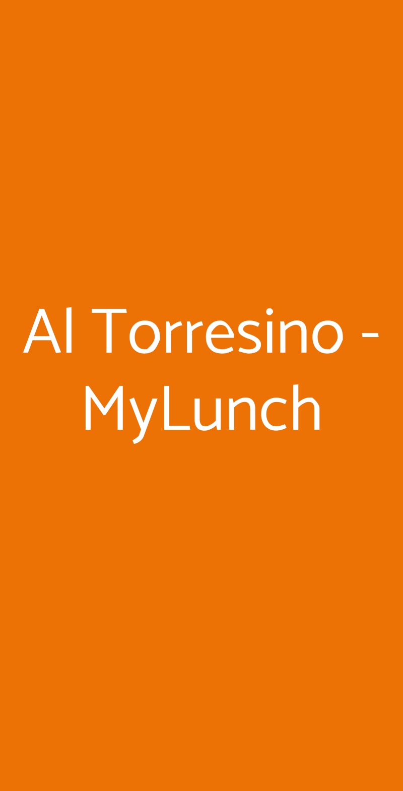 Al Torresino - MyLunch Padova menù 1 pagina
