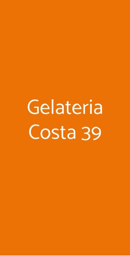 Gelateria Costa 39, Bologna