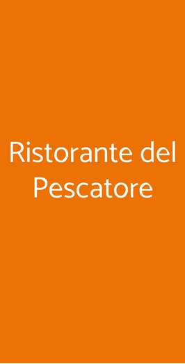 Ristorante Del Pescatore, Milano