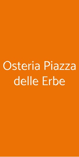 Osteria Piazza Delle Erbe, Sezze