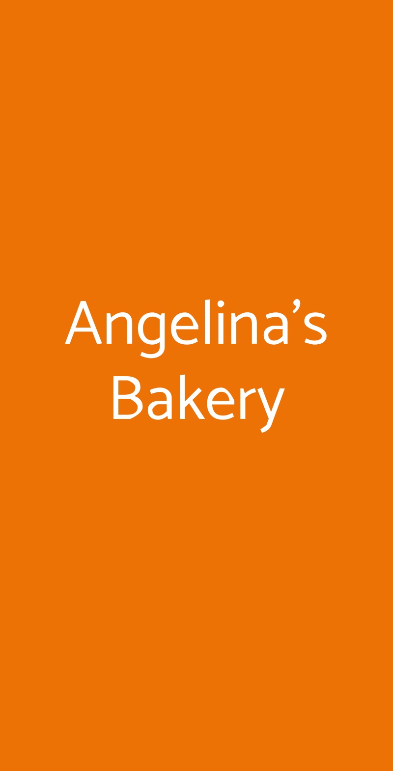 Angelina's Bakery Siracusa menù 1 pagina